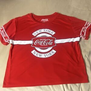 Coca-Cola New York Red White Soda Shirt Advertising Theme